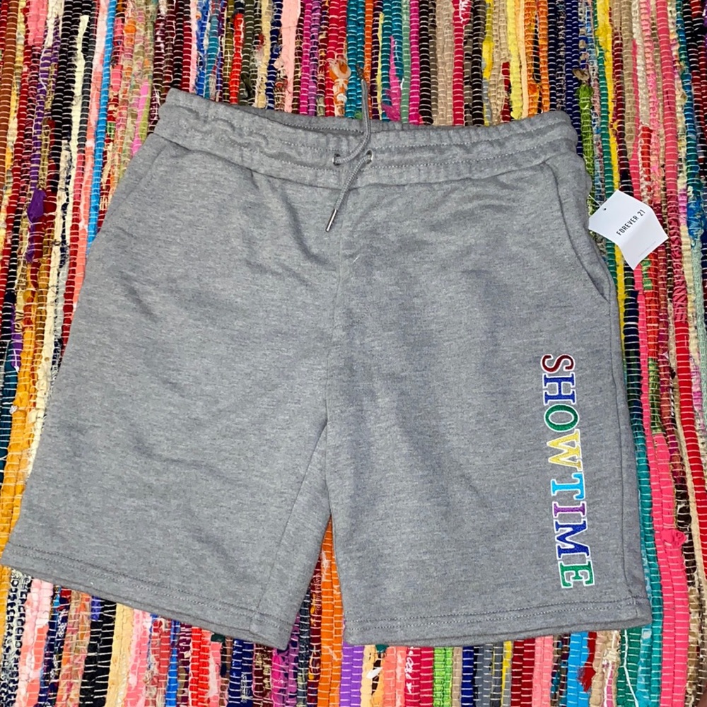 Mens Gray athletic shorts